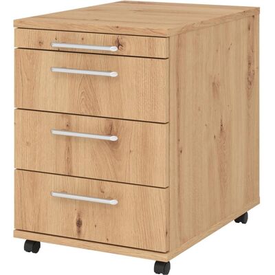 Hjh Office Pro Bari 1606 RE - Holzschrank mit 3 Schubladen - Büromöbel Hjh Office Pro Bari 1606 RE - Holzschrank mit 3 Schubladen - Büromöbel
