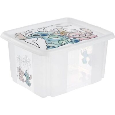 keeeper, Aufbewahrungsbox, Aufbewahrungsbox karolina Stitch, 24 Liter Dreh-/Stapelbox mit Deckel, aus PP, transparent (35.50 cm, 24 l) keeeper, Aufbewahrungsbox, Aufbewahrungsbox karolina Stitch, 24 Liter Dreh-/Stapelbox mit Deckel, aus PP, transparent (35.50 cm, 24 l)