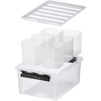 SmartStore Classic Aufbewahrungsbox mit Einteilungen - Weiß SmartStore Classic Aufbewahrungsbox mit Einteilungen - Weiß