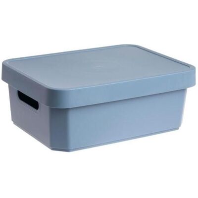 Domoletti, Aufbewahrungsbox, CAVE BOX17L NORDIC BLUE LID 36X27X21CM (27 cm) Domoletti, Aufbewahrungsbox, CAVE BOX17L NORDIC BLUE LID 36X27X21CM (27 cm)