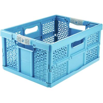 keeeper, Aufbewahrungsbox, Profi-Klappbox "eco lea", 32 Liter, sky blue Tragkraft: 30 kg, Softgriffe, Material: (48.50 cm, 32 l) keeeper, Aufbewahrungsbox, Profi-Klappbox "eco lea", 32 Liter, sky blue Tragkraft: 30 kg, Softgriffe, Material: (48.50 cm, 32 l)