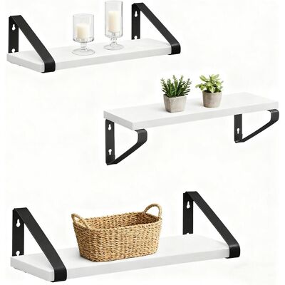 Relaxdays, Regal, Wandregal-Set (40 x 12 x 11 cm) Relaxdays, Regal, Wandregal-Set (40 x 12 x 11 cm)