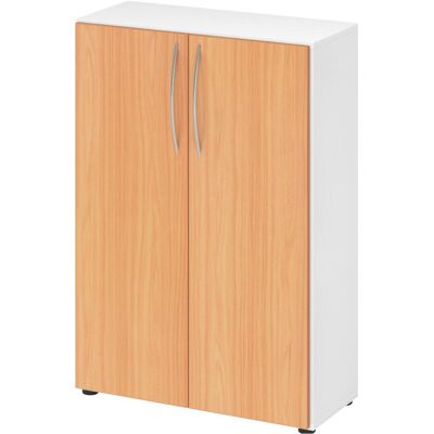 Hammerbacher, Aktenschrank, Schrank 3 OH, 34,6cm tief BM Weiss/Buche (80 x 34.60 x 114.40 cm) Hammerbacher, Aktenschrank, Schrank 3 OH, 34,6cm tief BM Weiss/Buche (80 x 34.60 x 114.40 cm)