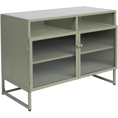 Herbe Kast - Kompakter Metall-Glas-Schrank - Grünmandel - Buffet Herbe Kast - Kompakter Metall-Glas-Schrank - Grünmandel - Buffet