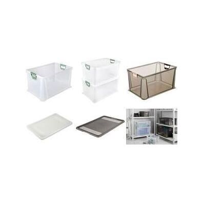 keeeper, Aufbewahrungsbox, Aufbewahrungsbox luis, 64 Liter, grau-transparent Euro-Box, Softgriffe in nordic-red, stapelbar (64 l) keeeper, Aufbewahrungsbox, Aufbewahrungsbox luis, 64 Liter, grau-transparent Euro-Box, Softgriffe in nordic-red, stapelbar (64 l)