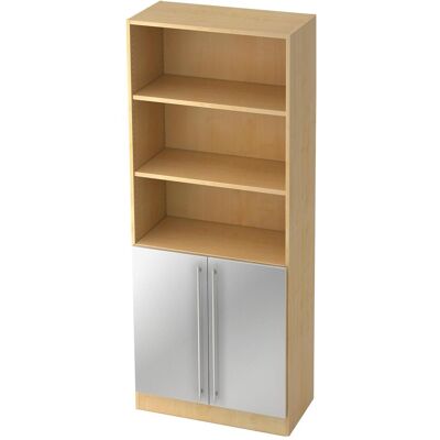 hjh OFFICE PRO SIGNA G 7700 RE - Edelstahl/Silber 5 OH Schrank - Aufbewahrungsschrank hjh OFFICE PRO SIGNA G 7700 RE - Edelstahl/Silber 5 OH Schrank - Aufbewahrungsschrank