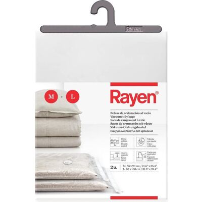 Rayen Vakuumbeutel für Kleidung - Platzsparend, doppelt versiegelt, ideal für Reisen Rayen Vakuumbeutel für Kleidung - Platzsparend, doppelt versiegelt, ideal für Reisen