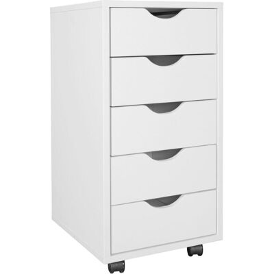 Wohnling, Rollcontainer, Weiss (33 x 38 x 64 cm) Wohnling, Rollcontainer, Weiss (33 x 38 x 64 cm)