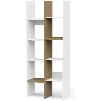 Home123, Regal, Regal ACCESS 347765 weiss + braun (33 x 32 x 183 cm) Home123, Regal, Regal ACCESS 347765 weiss + braun (33 x 32 x 183 cm)