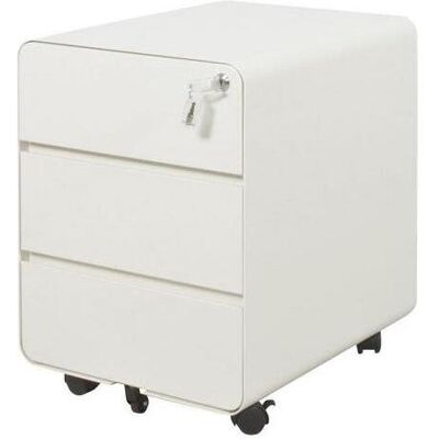 Schaffenburg, Rollcontainer, Standcontainer CBR-LB35-WI-S 535x400x500mm Weiss (40 x 50 x 53.50 cm) Schaffenburg, Rollcontainer, Standcontainer CBR-LB35-WI-S 535x400x500mm Weiss (40 x 50 x 53.50 cm)