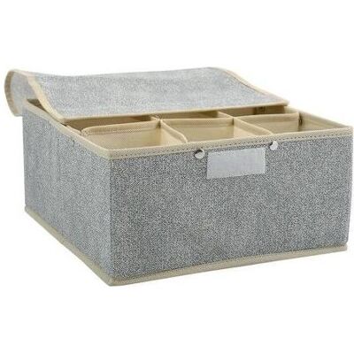 MSV, Dokumentenablage, Boîte De Rangement Microaérée Intissée 14x28x13cm MSV, Dokumentenablage, Boîte De Rangement Microaérée Intissée 14x28x13cm