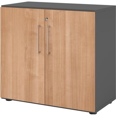 HAMMERBACHER - 928T2 - Grafit Nussbaum - 1 Fachboden - Office cabinet HAMMERBACHER - 928T2 - Grafit Nussbaum - 1 Fachboden - Office cabinet
