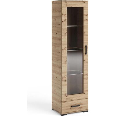 ADRK Furniture, Vitrine + Buffetschrank, Frazio Hohe Vitrine (50 x 40 x 186 cm) ADRK Furniture, Vitrine + Buffetschrank, Frazio Hohe Vitrine (50 x 40 x 186 cm)