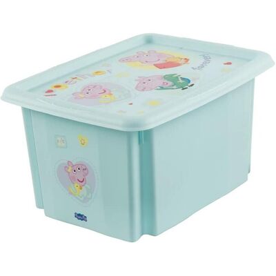 keeeper, Aufbewahrungsbox, Aufbewahrungsbox karolina Peppa Pig, 15 Liter Dreh-/Stapelbox mit Deckel, aus PP, aquamarine, mit (38 cm, 15 l) keeeper, Aufbewahrungsbox, Aufbewahrungsbox karolina Peppa Pig, 15 Liter Dreh-/Stapelbox mit Deckel, aus PP, aquamarine, mit (38 cm, 15 l)