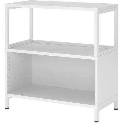 Hammerbacher, Regal, Regal, 2OH, Sockel, weiss (80 x 40 x 82.80 cm) Hammerbacher, Regal, Regal, 2OH, Sockel, weiss (80 x 40 x 82.80 cm)