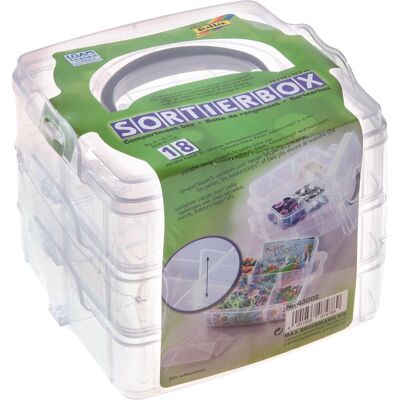 Folia, Aufbewahrungsbox, Sortierbox transparent, 15x15x12,5cm (15 cm) Folia, Aufbewahrungsbox, Sortierbox transparent, 15x15x12,5cm (15 cm)