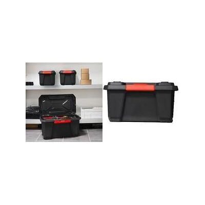 EDA, Aufbewahrungsbox, Aufbewahrungsbox XPERT PRO, 70 L, schwarz / rot aus Polypropylen, robust, stapel- und nestbar, inkl (70 l) EDA, Aufbewahrungsbox, Aufbewahrungsbox XPERT PRO, 70 L, schwarz / rot aus Polypropylen, robust, stapel- und nestbar, inkl (70 l)