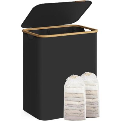 Songmics, Wäschekorb, Wäschekorb 2 Fächer (130 l) Songmics, Wäschekorb, Wäschekorb 2 Fächer (130 l)