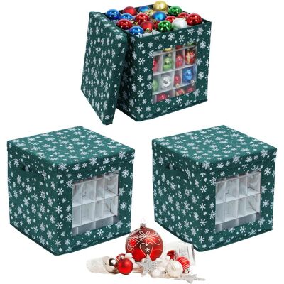 Relaxdays, Aufbewahrungsbox, 3x Weihnachtskugel-Aufbewahrungsbox (33 cm, 3x) Relaxdays, Aufbewahrungsbox, 3x Weihnachtskugel-Aufbewahrungsbox (33 cm, 3x)
