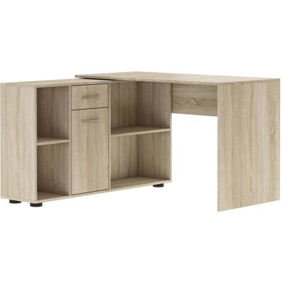 ADRK Furniture, Schreibtisch, Schreibtisch Ecke ELISEO (121.40 x 120 x 75.30 cm) ADRK Furniture, Schreibtisch, Schreibtisch Ecke ELISEO (121.40 x 120 x 75.30 cm)