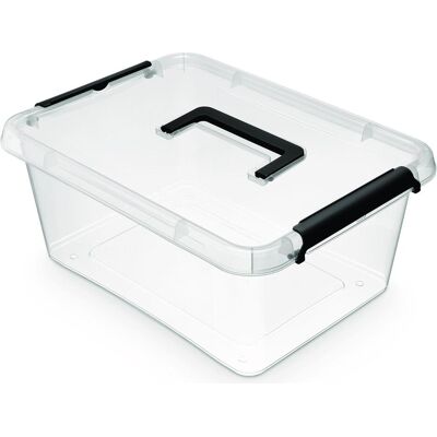 Orplast, Aufbewahrungsbox, Aufbewahrungsbox Simple Box, 12,5l, mit Tragegriff, transparent (29 cm) Orplast, Aufbewahrungsbox, Aufbewahrungsbox Simple Box, 12,5l, mit Tragegriff, transparent (29 cm)