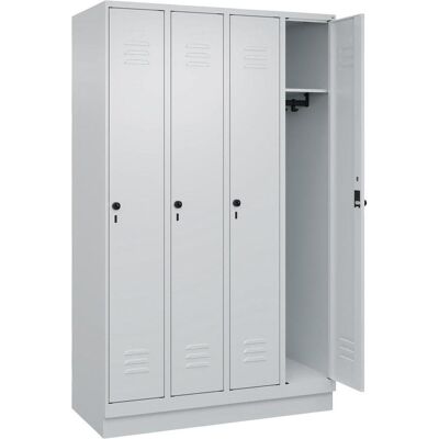 CP Lichtgrau Schrank mit 4 Fächern 120cm Breit - Schrank CP Lichtgrau Schrank mit 4 Fächern 120cm Breit - Schrank