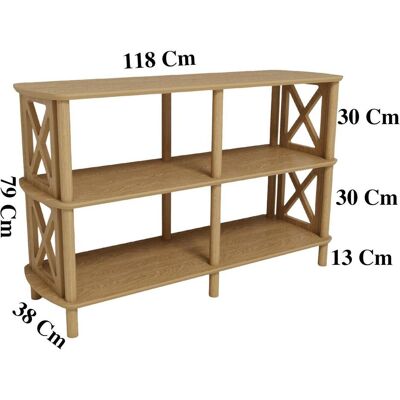 Hanah Home, Regal, Fiore Bookshelf (80 x 38 x 79 cm) Hanah Home, Regal, Fiore Bookshelf (80 x 38 x 79 cm)