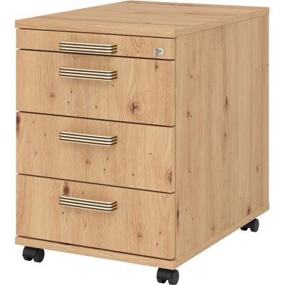 Hammerbacher, Rollcontainer, Rollcontainer 58cm, 3Schübe,Schloss SG Asteich (42.80 x 58 x 59 cm) Hammerbacher, Rollcontainer, Rollcontainer 58cm, 3Schübe,Schloss SG Asteich (42.80 x 58 x 59 cm)
