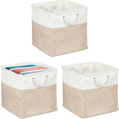Relaxdays, Aufbewahrungskorb, 3x Aufbewahrungskorb (33 cm, 3x) Relaxdays, Aufbewahrungskorb, 3x Aufbewahrungskorb (33 cm, 3x)