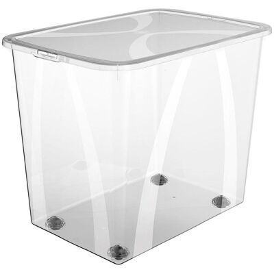 Rotho, Aufbewahrungsbox, Box 70 l mit Deckel LONA Transparent (70 l) Rotho, Aufbewahrungsbox, Box 70 l mit Deckel LONA Transparent (70 l)