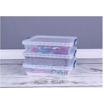 Really Useful Box, Aufbewahrungsbox, Archivbox 10,5 L Transparent Kunststoff 383 mm x 113 mm (38.30 cm, 10.50 l, 3x) Really Useful Box, Aufbewahrungsbox, Archivbox 10,5 L Transparent Kunststoff 383 mm x 113 mm (38.30 cm, 10.50 l, 3x)