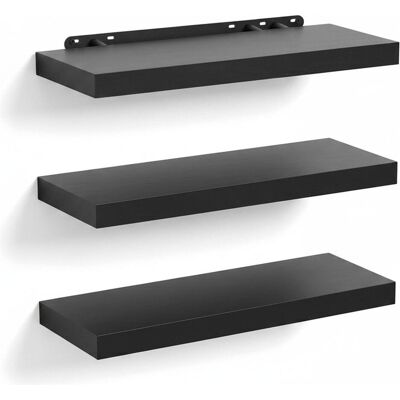 Relaxdays, Regal, 3x Wandregal (40 x 23 x 4 cm) Relaxdays, Regal, 3x Wandregal (40 x 23 x 4 cm)