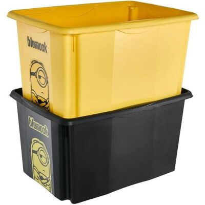 keeeper, Aufbewahrungsbox, Aufbewahrungsbox karolina Minions Mosaic, 45 Liter Dreh-/Stapelbox mit Deckel, aus PP, schwarz, m (40 cm, 45 l) keeeper, Aufbewahrungsbox, Aufbewahrungsbox karolina Minions Mosaic, 45 Liter Dreh-/Stapelbox mit Deckel, aus PP, schwarz, m (40 cm, 45 l)
