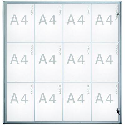 Maul, Pinnwand, Schaukasten, Aussentiefe 27 mm (Wandtafel, 93.10 x 96.30 cm) Maul, Pinnwand, Schaukasten, Aussentiefe 27 mm (Wandtafel, 93.10 x 96.30 cm)