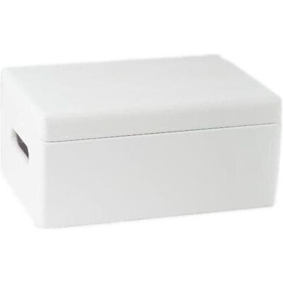 Domoletti, Aufbewahrungsbox, WOODEN BOXWITH LID 315001 WHITE (20 cm) Domoletti, Aufbewahrungsbox, WOODEN BOXWITH LID 315001 WHITE (20 cm)