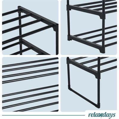 Relaxdays, Schuhschrank, Schuhregal (117 x 30 x 55 cm) Relaxdays, Schuhschrank, Schuhregal (117 x 30 x 55 cm)