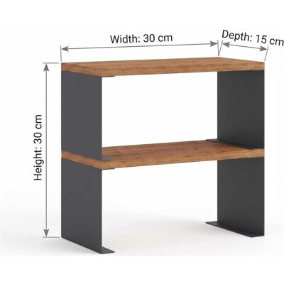 Kalune Design, Regal, Malaga Kitchen Shelf (30 x 15 x 30 cm) Kalune Design, Regal, Malaga Kitchen Shelf (30 x 15 x 30 cm)