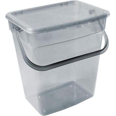 Plast team, Aufbewahrungsbox, Waschmittelbox, 6 Liter, grau-transparent (25 cm, 6 l) Plast team, Aufbewahrungsbox, Waschmittelbox, 6 Liter, grau-transparent (25 cm, 6 l)