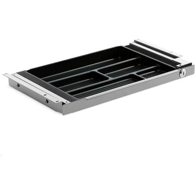 TecLines, Zubehör Büromöbel, TUS004A ausziehbare Unterbau Schublade S abschliessbar, silber TecLines, Zubehör Büromöbel, TUS004A ausziehbare Unterbau Schublade S abschliessbar, silber