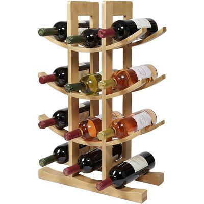 Relaxdays, Weinregal, Weinregal (12 Flaschen, 30 x 14.50 x 41 cm) Relaxdays, Weinregal, Weinregal (12 Flaschen, 30 x 14.50 x 41 cm)