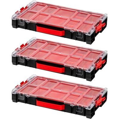 Qbrick, Sortimentskasten, System Pro 100 Organizer 3er-Set Qbrick, Sortimentskasten, System Pro 100 Organizer 3er-Set
