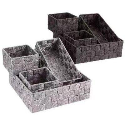 Domoletti, Aufbewahrungsbox, BOXES STOR 4PCE 26X26X9CM GREY (6 cm, 4x) Domoletti, Aufbewahrungsbox, BOXES STOR 4PCE 26X26X9CM GREY (6 cm, 4x)