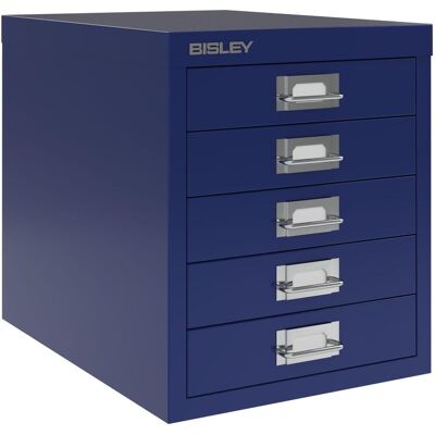 Bisley MultiDrawer L125 Aktenschrank Oxfordblau - 5 Schubladen Bisley MultiDrawer L125 Aktenschrank Oxfordblau - 5 Schubladen