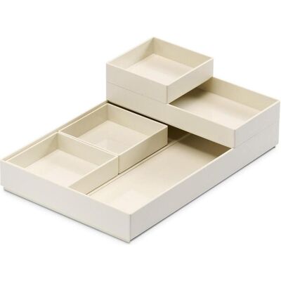 Moxom, Aufbewahrungsbox, Behälter-Set Modular Tray, 250x170x35mm, 5 Stück, weiss (17 cm, 5x) Moxom, Aufbewahrungsbox, Behälter-Set Modular Tray, 250x170x35mm, 5 Stück, weiss (17 cm, 5x)