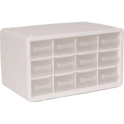 Raaco, Aufbewahrungsbox, PC12 hvid (14.20 x 24.80 x 14.90 cm) Raaco, Aufbewahrungsbox, PC12 hvid (14.20 x 24.80 x 14.90 cm)