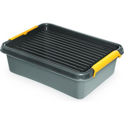 Orplast, Aufbewahrungsbox, Lagerbox Solidstorebox, 8,5, grau (30 cm, 8.50 l) Orplast, Aufbewahrungsbox, Lagerbox Solidstorebox, 8,5, grau (30 cm, 8.50 l)