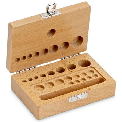 Kern, Aufbewahrungsbox, Holz-Gewichtsetui, 1 mg - 50 g Buche für F2 + M1 + M2, Knopf/Kompakt (12.90 cm) Kern, Aufbewahrungsbox, Holz-Gewichtsetui, 1 mg - 50 g Buche für F2 + M1 + M2, Knopf/Kompakt (12.90 cm)