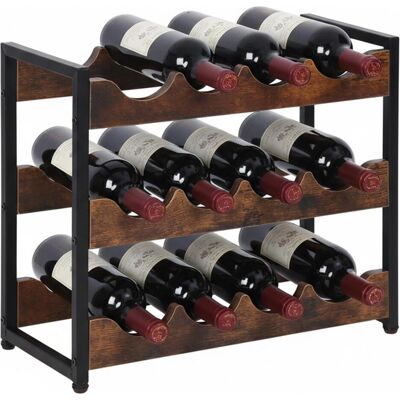 Relaxdays, Weinregal, Weinregal (12 Flaschen, 44.50 x 20 x 38 cm) Relaxdays, Weinregal, Weinregal (12 Flaschen, 44.50 x 20 x 38 cm)