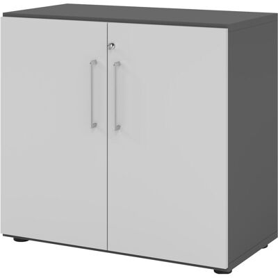 Hammerbacher, Aktenschrank, Regal/Türen 2OH 928T2 Graphit/Grau (80 x 41.70 x 74.80 cm) Hammerbacher, Aktenschrank, Regal/Türen 2OH 928T2 Graphit/Grau (80 x 41.70 x 74.80 cm)