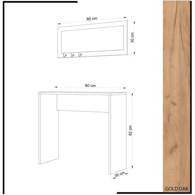 Homitis, Kommode + Sideboard, Bailey (80 x 30 x 82 cm) Homitis, Kommode + Sideboard, Bailey (80 x 30 x 82 cm)